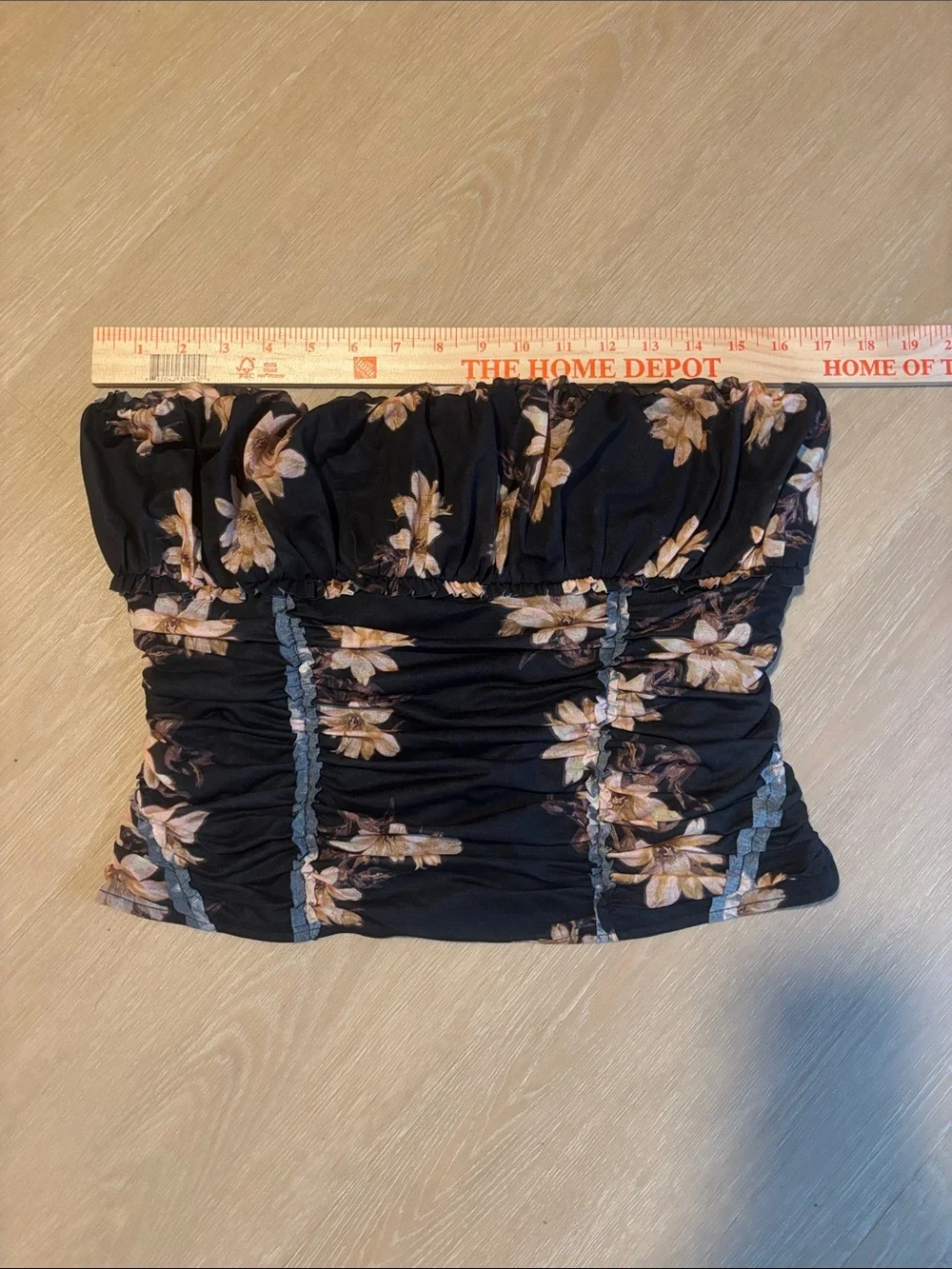 NWT Free People Scottie Printed Tube Crop Top size Large